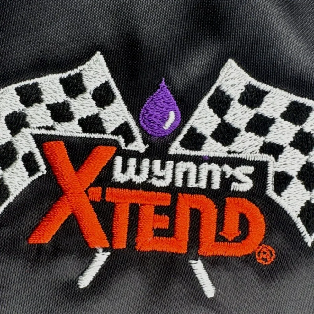 Vintage Wynn's Xtend Racing Jacket Mens XXL Satin Bomber Snap Lined USA Made 70s